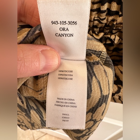 NEW Rails Ora Abstract Tiger Print Mini Dress Lightweight Ruffle Women’s Size S - Picture 13 of 16